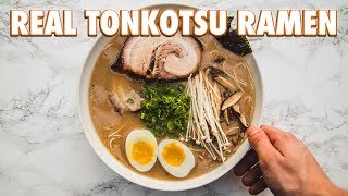 How To Make Real Tonkotsu Ramen [upl. by Alyt]