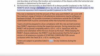 FTC Manual Audiobook 12 Robot Construction Rules [upl. by Einnep]