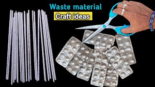 Craft ideas with waste material  Wallhanging craft ideas  waste material craft [upl. by Alic]