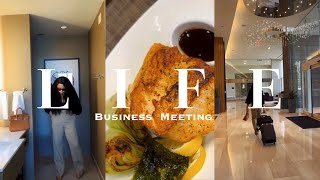 Aesthetic Vlog business meeting gone well GRWM  Brunch [upl. by Glass]