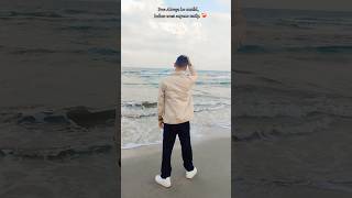 Larnaca beach 🏖️🌊 Cyprus 🇨🇾🇪🇺 travel beach love shorts reels selfcare winter [upl. by Ahsasal999]