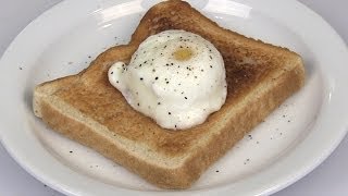 NO Fail Microwave Perfect Poached Egg Recipe [upl. by Elokkin]