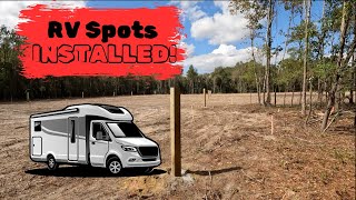 RV Spots are staked out at our campground camping campground rv camper rvlife camper [upl. by Rouvin]