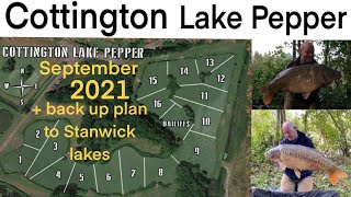 Cottington lake pepper  back up plan to stanwick lakes due to fuel shortage carp using dna baits [upl. by Laughlin78]