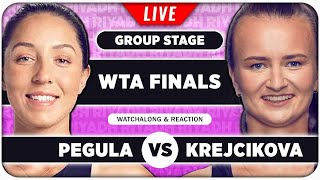 PEGULA vs KREJCIKOVA  WTA Finals 2024  LIVE Tennis Watchalong Stream [upl. by Junette]