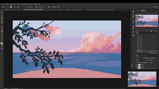 drawing pixel art clouds [upl. by Annahsat]