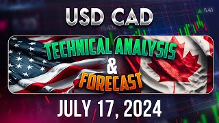 Latest USDCAD Forecast and Technical Analysis for July 17 2024 [upl. by Hummel]