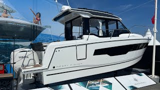 2024 Jeanneau Merry Fisher 895 series 2 walk through at 2023 Cannes Boat Show [upl. by Inah]