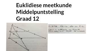 Euklidiese meetkunde Graad 122 middelpunt stelling wiskdou [upl. by Aelahc933]