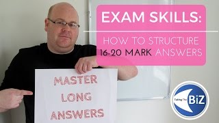 A level Business Revision  Answering 1620 Mark Questions [upl. by Vareck]