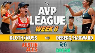 KlothNuss vs HarwardDeberg  Austin Aces vs Dallas Dream AVP LEAGUE WEEK 8 [upl. by Hamford]