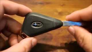 SUBARU  LEGACY B4 BL5 Remote Key Battery Replacement [upl. by Euqinemod]