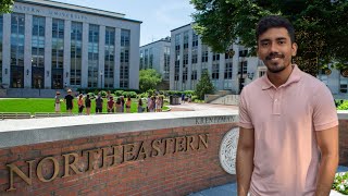 Day At Northeastern University  Boston Tour  FUN  GYM  STUDY  VLOG [upl. by Kellyann]