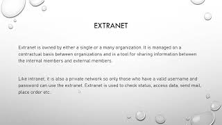 Intranet And Extranet  Introduction and Differences [upl. by Kliber]