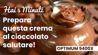 Ricetta Crema Cioccolato e Nocciole  Salutare Autoprodotta in 5 Minuti [upl. by Lyrak]