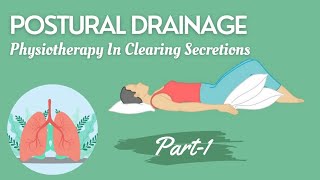 POSTURAL DRAINAGE  PART1  PHYSIOTHERAPY IN CLEARING SECRETIONS  BREATHING TECHNIQUES [upl. by Maddalena]