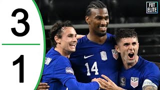 USA vs Jamaica 31 Highlights amp Goals  Nations League Semi Final 2024 [upl. by Airdnaid447]