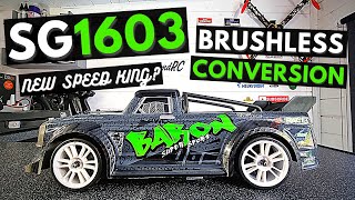 SG1603 Hoonitruck Lookalike Brushless Conversion Time for SPEED [upl. by Inahc]