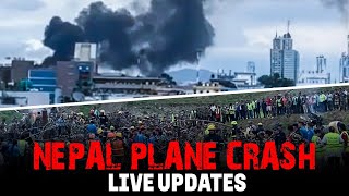 Plane Crash in Nepal  Plane crashes at the Tribhuvan International Airport in Kathmandu  18 Killed [upl. by Nodnar]