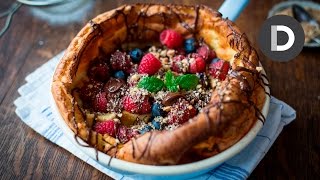 Chocolate Dutch Baby Pancake Recipe How to make a Dutch Baby [upl. by Anyehs]