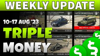 GTA 5 Triple Money This Week  GTA ONLINE DOUBLE RP AND CASH BONUSES Bunkers  Upgrades 30 Off [upl. by Arimat]