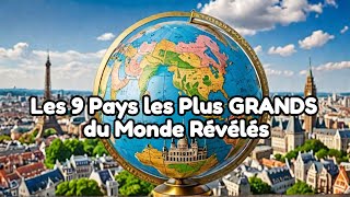 Les 9 Pays les Plus GRANDS du Monde Révélés travel viralvideo [upl. by Helse]