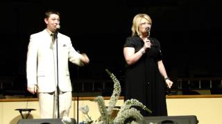 Josh amp Ashley Franks sing Wake The Town [upl. by Hanover693]