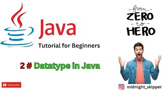 2 Datatype in Java [upl. by Nilyad]