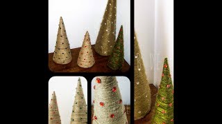 DIY Árbol de Navidad con cuerda o lana [upl. by Collyer458]