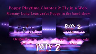 Poppy Playtime Chapter 2 Fly in a Web  Mommy Long Legs grabs Poppy in the band show Images [upl. by Hartmunn531]