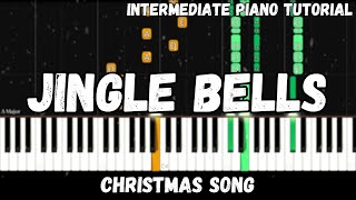 Christmas  Jingle Bells Intermediate Piano Tutorial [upl. by Auqinom596]