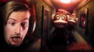 CHASED DOWN BY ANIMATRONIC MONKEYS  Dark Deception [upl. by Ydaf]