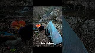 Damage to campsite upper Lost Cove trail chiefsholsters helene wncstrong wnc flooding hiking [upl. by Roleat]