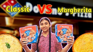 Margherita vs Classic Pizza🍕 Dominos  Are they really same  Confusion cleared 🔍 [upl. by Jacinthe]