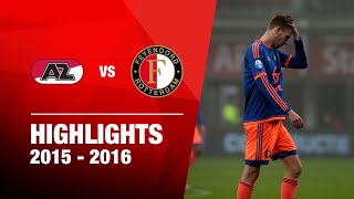 Highlights  AZ  Feyenoord  Eredivisie 20152016 [upl. by Whitney]