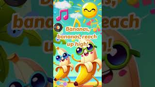 shorts Bananas Song with lyrics │Kids Song │Sing along for Kids │Short Video │Sing and Shine Tunes [upl. by Riabuz]