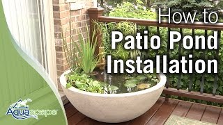 How To Create an Easy Container Water Feature with Aquascapes Patio Pond [upl. by Fadil185]