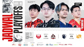 🔴 LIVE  MPL ID S14  Playoffs Hari 3  Bahasa Indonesia [upl. by Pettit]