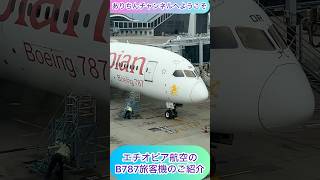 arichin エチオピア航空のB787旅客機のご紹介 Ethiopian Airlines B787 Airplane shorts b787 [upl. by Terag]