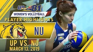 UAAP 81 WV Ivy Lacsina with 16 points in NUs thrilling win over UP  March 13 2019 [upl. by Ylyl]