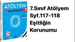 7SINIF ATÖLYEM S117118 EŞİTLİĞİN KORUNUMU [upl. by Aihcropal417]