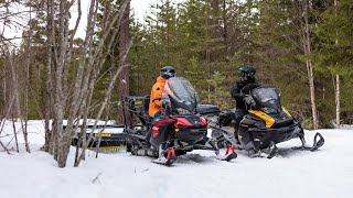 Nya SkiDoo Tundra 600 EFI eller Lynx 59 Ranger 600 EFI Vi förklarar skillnaden [upl. by Yrellav109]