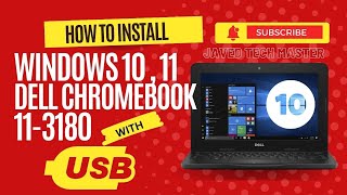 How to Install Windows 1011 on Dell Chromebook 11 with USB 2023 Guide  Urdu  Hindi Tutorial [upl. by Enaenaj]