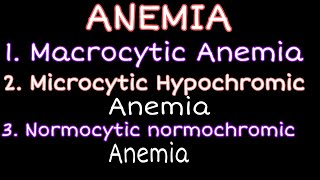 Full introduction of Macrocytic Anemia💯 Microcytic Hypochromic Anemia🔥Normocytic normochromic Anemia [upl. by Barnum]