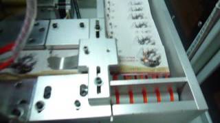 automatic plastic card PVC card embossing machine embosser YCT3 [upl. by Aivon]