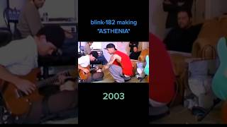 blink182 recording their legendary song asthenia blink182 poppunk nostalgia [upl. by Aramak758]