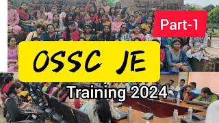 OSSC JE TRAINING PERIOD 2024  PR amp DW Department  ODISHA [upl. by Aissila]