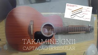 TAKAMINE GN11 Piezo de Rastilho c Volume DESBALANCEADO nas Cordas luthier takamine violão [upl. by Andras623]