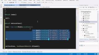 Bing Map Integration with ASPNET MVC4 application [upl. by Yrreiht]