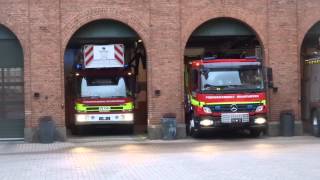 4 x fire vehicles frederiksberg brandvæsen [upl. by Gavini]